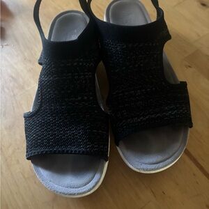 Alegria Black Knit Sandals-make an offer